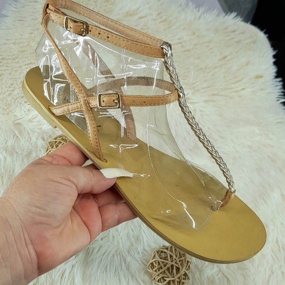 Bundle of 2 Brown Flat Wet Seal Strappy Sandals - Picture 9 of 11